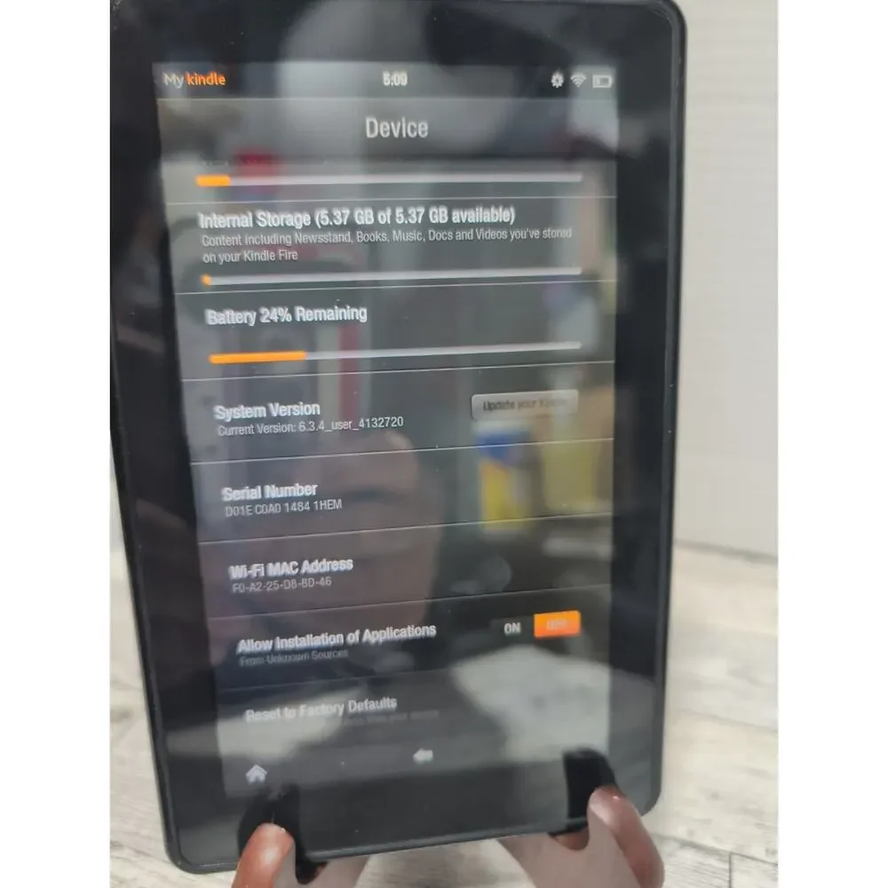 Amazon Kindle Fire D01E 8GB 7